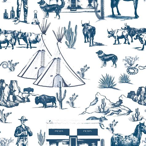 Marfa Toile Wallpaper .